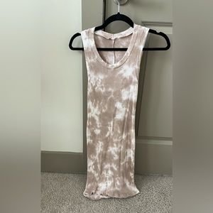 American Threads slim fit mini tie dye dress